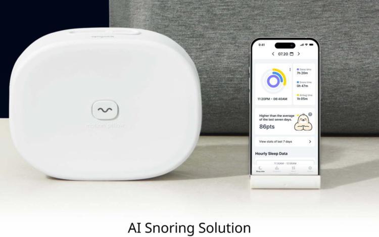 Motion Pillow that Detects and Prevents Snoring