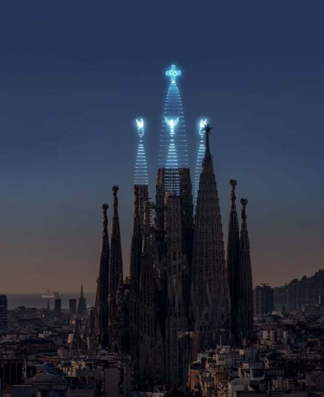 Historical Buildings Come to Life with Drone Lights 6