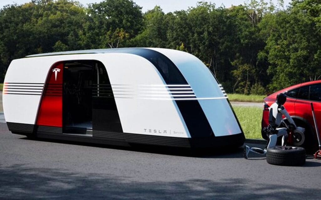 Tesla's New Autonomous Van Robovan Unveiled 4